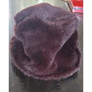 Vintage 1960s Miss Alice for Lord&Taylor Brown Rabbit Fur Pillbox Hat RN 137110